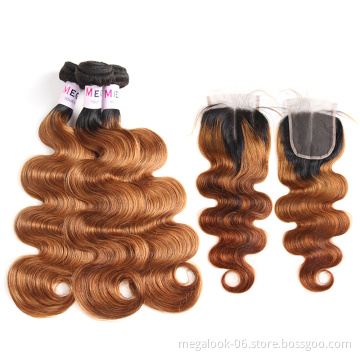 Best Price Large Stock Cuticle Aligned Virgin Brazilian Hair Factory Price Body Wave With Lace Closure